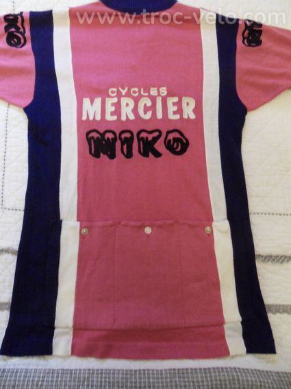 MAILLOT DE VELO VINTAGE MERCI MIKO LAINE  - 4