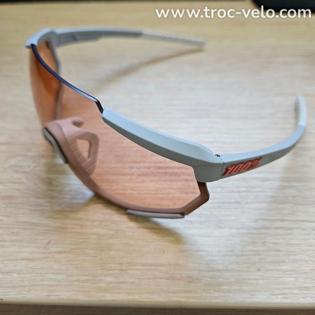 Lunettes 100% Racetrap Grey Hiper Coral - 5