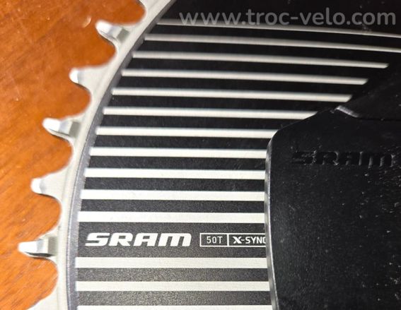 Plateau SRAM RED E1 Aero Powermeter 1x12 50T quasi neuf - 3