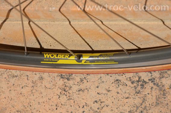 Paire de roues Wolber TX Profil, moyeux Pelissier 2000 Professionnel - 4