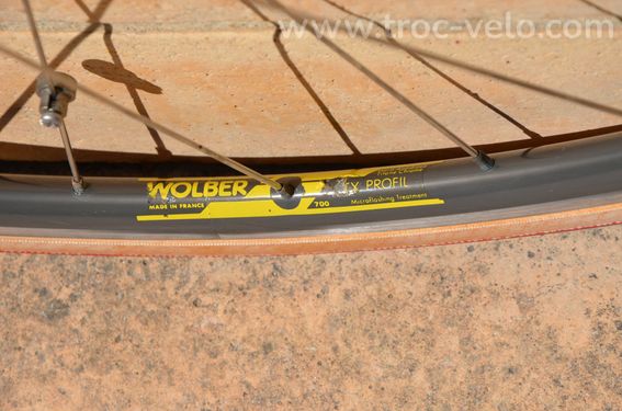 Paire de roues Wolber TX Profil, moyeux Pelissier 2000 Professionnel - 5