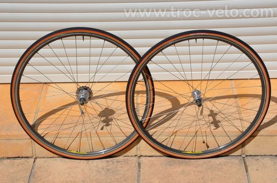 Paire de roues Wolber TX Profil, moyeux Pelissier 2000 Professionnel - 11