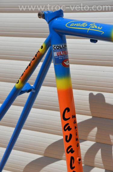 Cadre et fourche de vélo de course vintage Cavallo Marino en tubes Columbus UltraFoco - 5