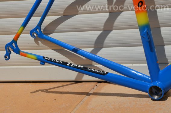 Cadre et fourche de vélo de course vintage Cavallo Marino en tubes Columbus UltraFoco - 6
