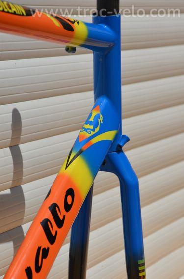 Cadre et fourche de vélo de course vintage Cavallo Marino en tubes Columbus UltraFoco - 8