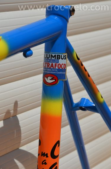 Cadre et fourche de vélo de course vintage Cavallo Marino en tubes Columbus UltraFoco - 12