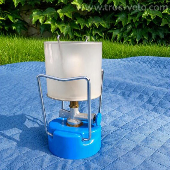 Lampe Bleuet Campingaz vintage avec boîte et notice d'origine - 3