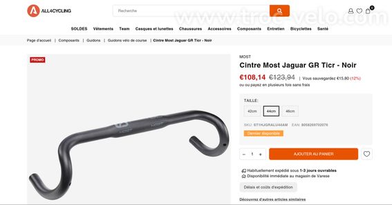 Guidon Most Jaguar GR Di2 (460 mm) - 8