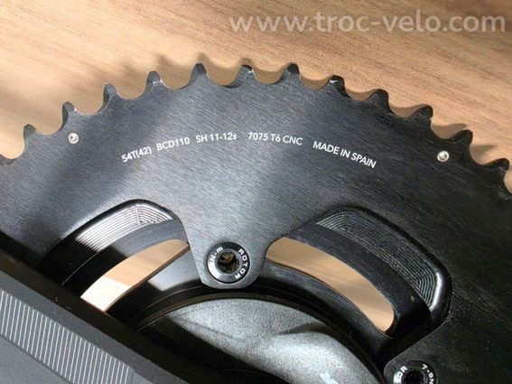 Pédalier ROTOR INspider Aldhu 2x12v Shimano Capteur de puissance 172,5mm 52/36 NEUF - 4