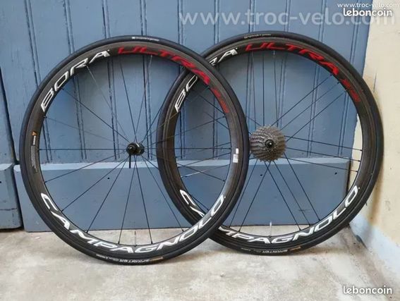 Roues carbone Campagnolo Bora ultra, vélo route course carbone  - 2