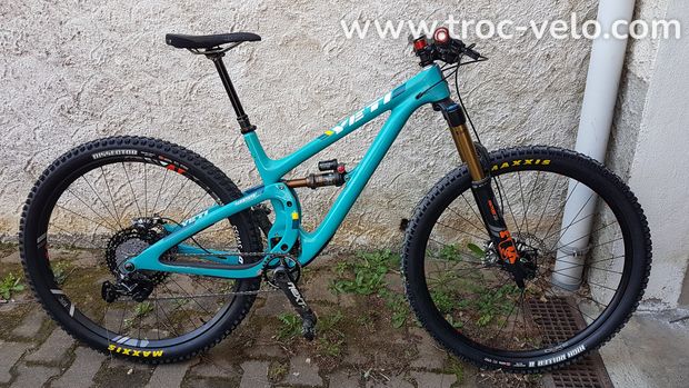 VENDS KIT CADRE + FOURCHE YETI SB 5.5 TURQ TAILLE M 2018 - 1