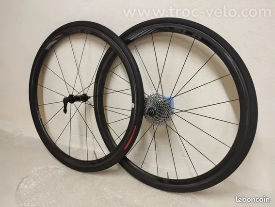 Roues carbone giant slr 0 à pneus, vélo route course carbone  - 3