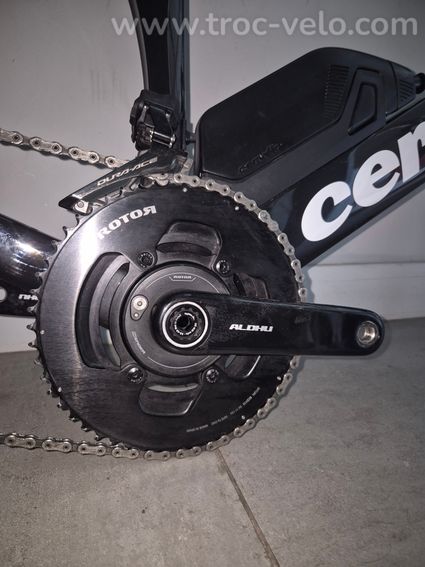 ROTOR ALDHU Carbon + INspider Power Meter – 155 mm