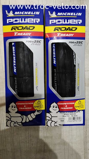 Pneus michelin power road tubeless ready - 1