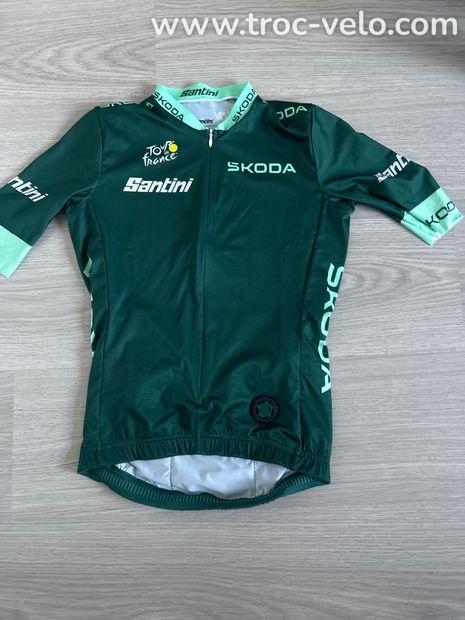 Vrai maillot pro Santini « race » TDF 2024 classement du meilleur sprinter TS  - 1