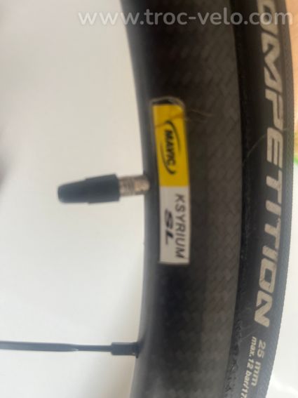 Paire de roues mavic carbone Sl impeccable. - 2