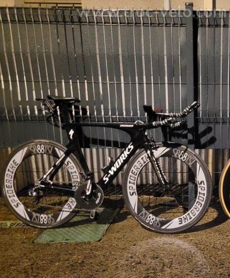 Paire de roues carbone chrono 88 spiderbike boyau - 4