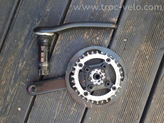 PEDALIER MONO SRAM TRUVATIV CARBONE PLATEAU HOPE maniv 170mm - 4