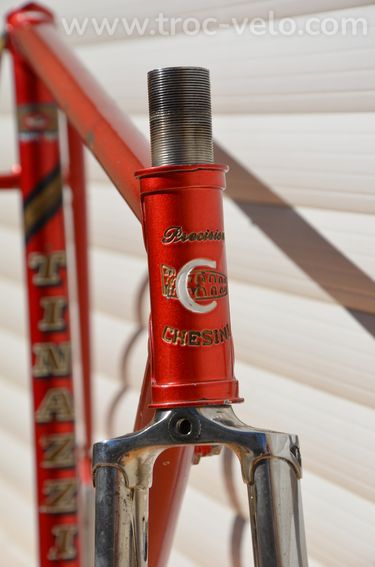 Cadre et fourche de vélo de route vintage Chesini Precision – tubes Columbus SL - 3