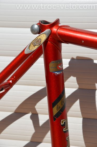Cadre et fourche de vélo de route vintage Chesini Precision – tubes Columbus SL - 4
