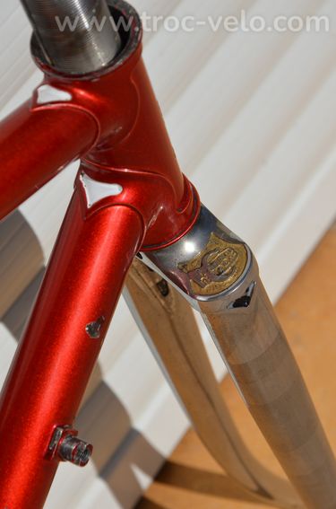 Cadre et fourche de vélo de route vintage Chesini Precision – tubes Columbus SL - 9