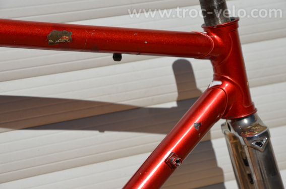 Cadre et fourche de vélo de route vintage Chesini Precision – tubes Columbus SL - 10