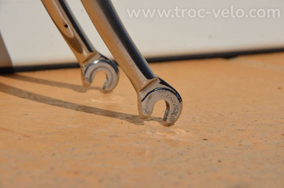 Cadre et fourche de vélo de route vintage Chesini Precision – tubes Columbus SL - 11