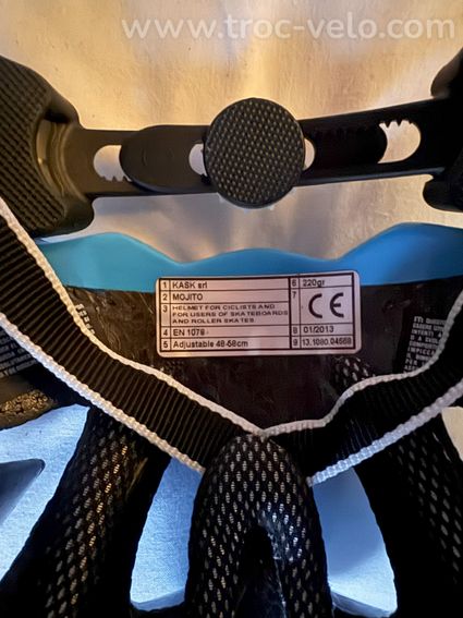 casque Kask Mojito Blanc et bleu - 3