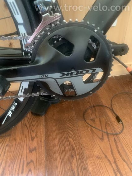 VELO DE ROUTE LOOK 795 + 2 ROUES CARBONE + SELLE CARBONE +GUIDON + SACOCHE SACOCHE  - 6