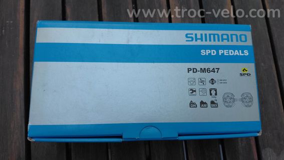 Pédales VTT/DH Shimano SPD PD-M647 en très bon état - 2