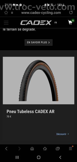 Pneu gravel cadex ar 700/40