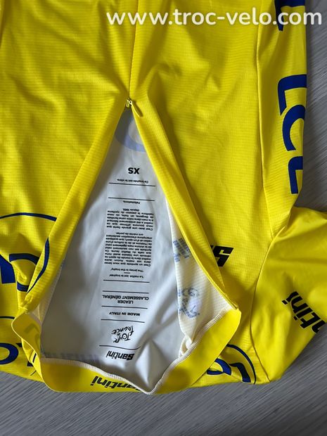 Vrai maillot pro Santini « race » TDF 2024 classement général TXS SANTINI  - 2