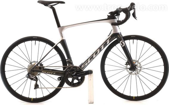 Produit Reconditionne Scott Foil 20 Disc Di2 11v Gris Velo De Route Tres Bon Etat