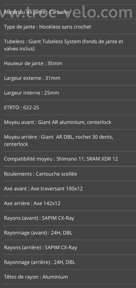 Paire de roues Giant CXR 1 - 4