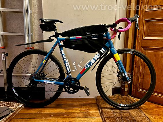 Gravel Cinelli Zydeco Lala bleu – Taille 59 – Révisé - 12