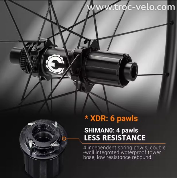 🤩 Neuves Elitewheels PRO carbones + moyeu ceramic disques 38mm pneu chambre ou tubeless  - 3