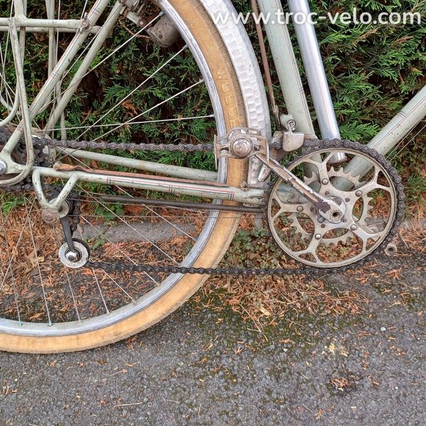 Vélo ancien randonneuse vintage Louis Pitard herse routens singer - 2