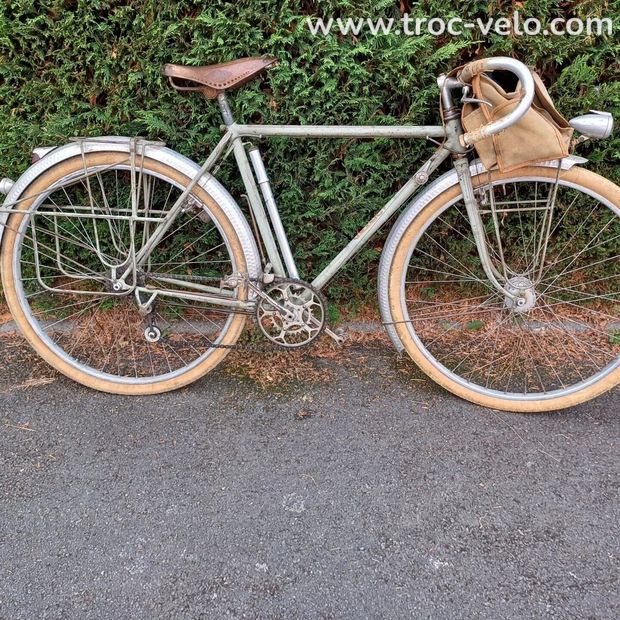 Vélo ancien randonneuse vintage Louis Pitard herse routens singer - 3