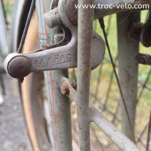 Vélo ancien randonneuse vintage Louis Pitard herse routens singer - 5