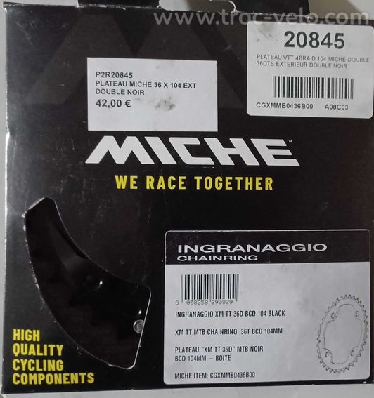 Jeu de 2 plateaux VTT Miche XM TT neufs - 3