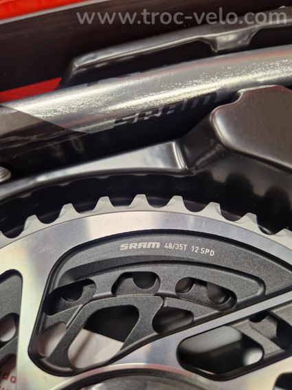 Pédalier Quarq Capteur de Puissance Sram Red D1 DUB 48-35 Dents 2x12V - 2