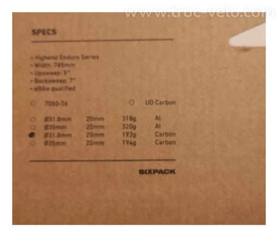 CINTRE SIX-PACK CARBONE VERTIC785  - 4