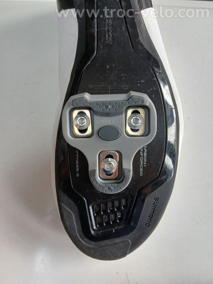 Chaussures route shimano RC502 blanches/noires. - 5