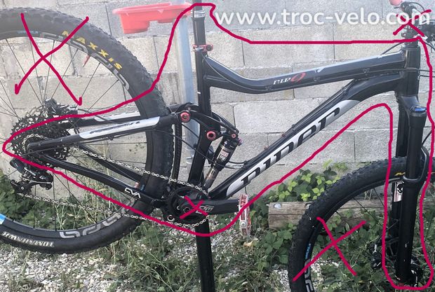 Kit cadre fourche VTT Niner RIP 9 trail all mountain enduro M - 1