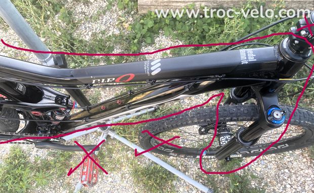 Kit cadre fourche VTT Niner RIP 9 trail all mountain enduro M - 9