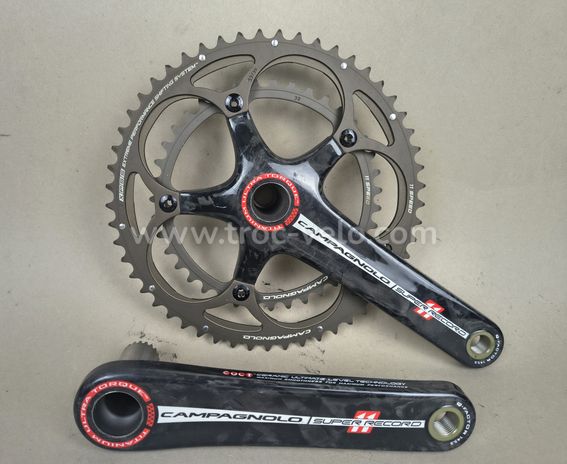 Pédalier Campagnolo Super Record Ultra-Torque TI Carbon, 2x11 vitesses