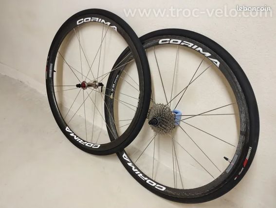 Roues carbone Corima ws 32 à pneus, vélo route course  - 3