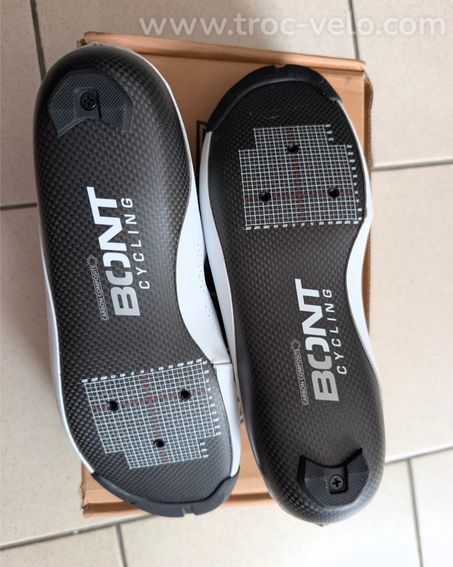 Chaussures neuves Bont Riot+ 24 blanches 43 - 2