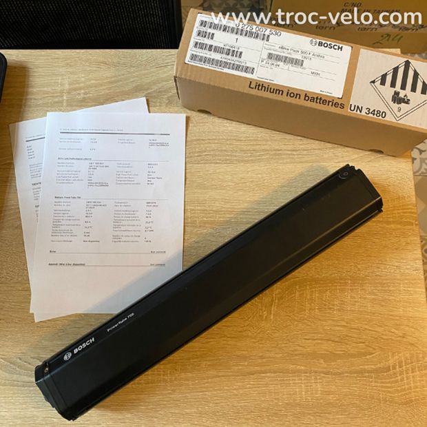 Batterie vélo Bosch Verticale Powertube 750 - 97% capacité de charge - 1