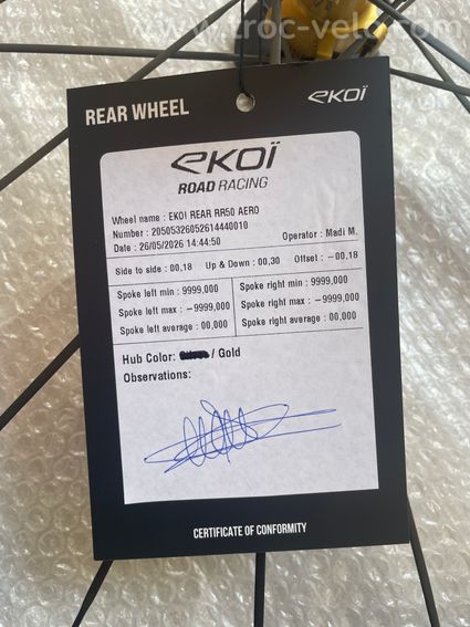 roues Carbonne 50mm ekoi  - 8
